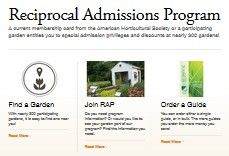 Reciprocal Garden Admissions Program