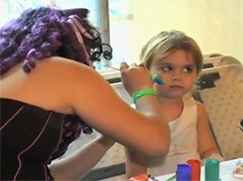 Face painting at BOOtanical Face painting at BOOtanical